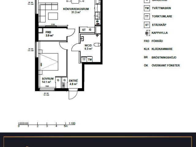2 rums lägenhet i Västerås 62 m² 10 690 kr