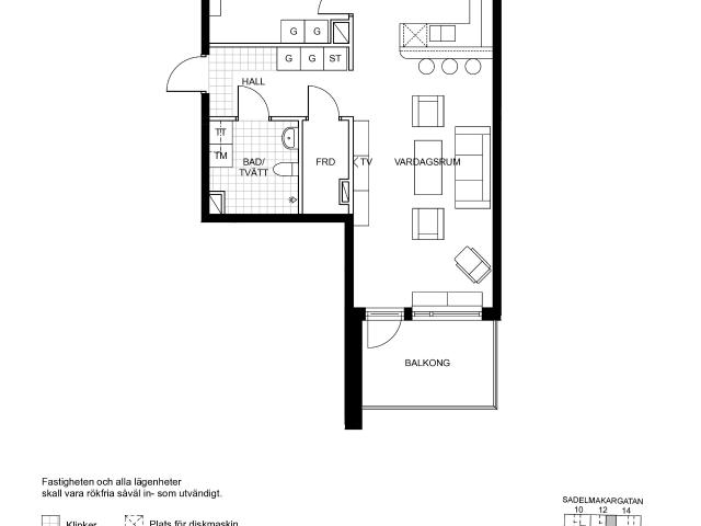 2 rums lägenhet i Enköping 67 m² 11 164 kr