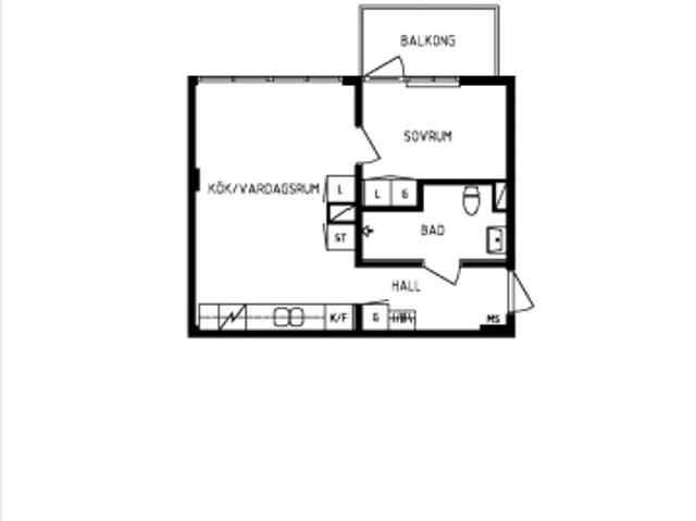 2 rums lägenhet i KARLSTAD 37 m² 6 246 kr