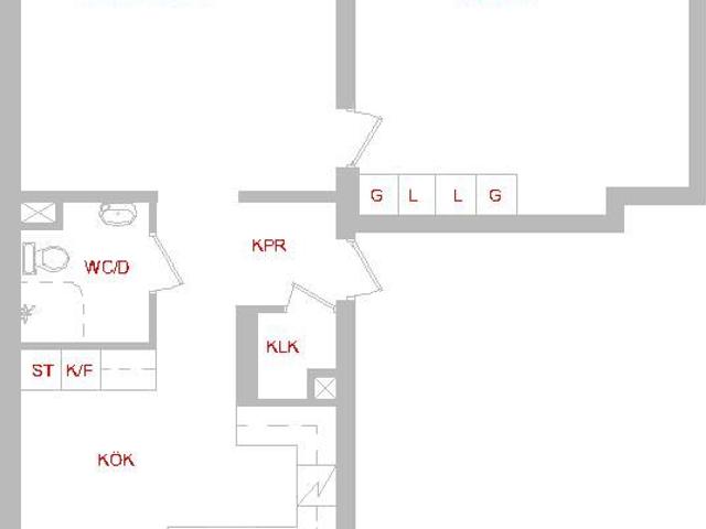2 rums lägenhet i Lyckeby 70 m² 7 690 kr