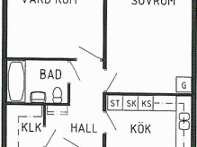 2 rums lägenhet i MJÖLBY 60 m² 6 222 kr