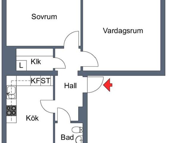 2 rums lägenhet i Motala 61 m² 7 299 kr