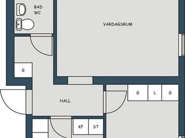 2 rums lägenhet i Motola 59 m² 6 692 kr