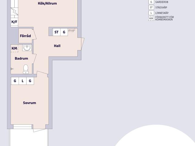 2 rums lägenhet i Norrköping 51 m² 8 171 kr
