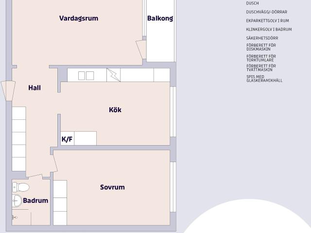 2 rums lägenhet i Norrköping 62 m² 5 900 kr