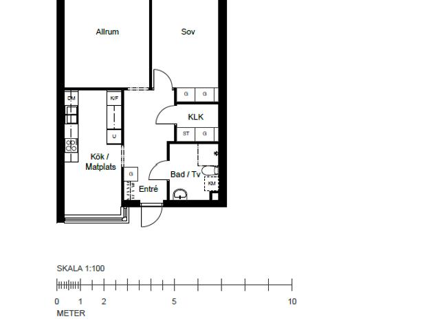 2 rums lägenhet i Nyhamnsläge 67 m² 9 929 kr