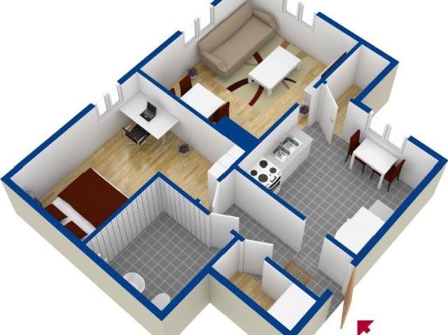 2 rums lägenhet i Östersund 58 m² 5 446 kr