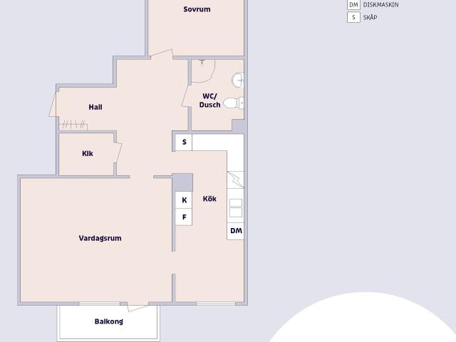 2 rums lägenhet i Östersund 66 m² 10 259 kr