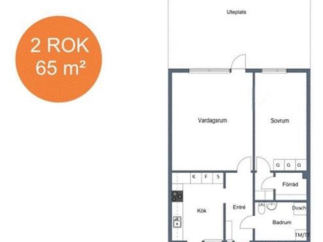 2 rums lägenhet i Örebro 66 m² 9 902 kr
