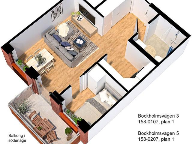 2 rums lägenhet i Skellefteå 32 m² 5 995 kr