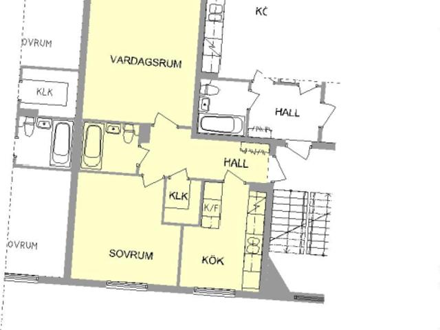 2 rums lägenhet i Södertälje 54 m² 7 439 kr
