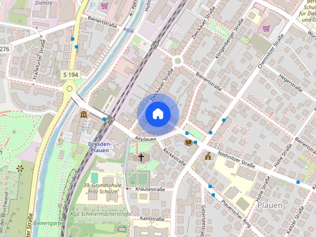 2 Raumwohnung mit Balkon in Dresden Plauen