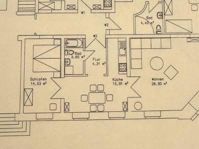2 Raumwohnung im Altbau Erdgeschoss mit schneller Verfügbarkeit