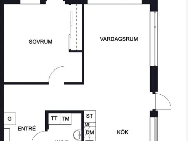 2 rok i T4 med balkong! 62 m² 9 205 kr