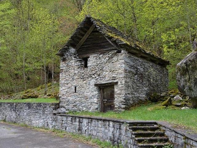 2 st.Rustico zum renovieren in der Natur mit grossem Waldgebiet /Rustico 2 piani immerso nella natura con grande bosco