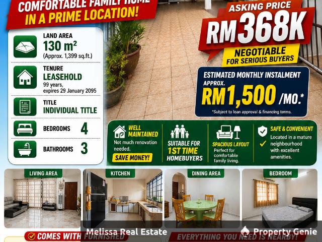 2 storey Terrace House in IM 2 Move in ready
