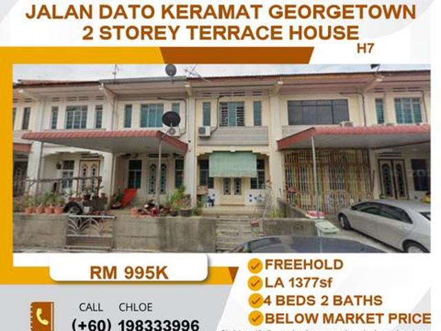 2 Storey Terrace House Jalan Dato Keramat Georgetown