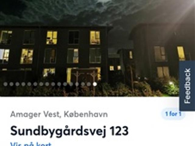 2 værelser leje ud i rækkehus med stue, køkkenalrum og have, København S, København