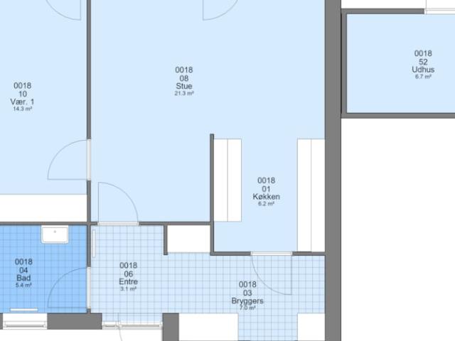 2 værelses familiebolig Kirketoften, 6230 Rødekro