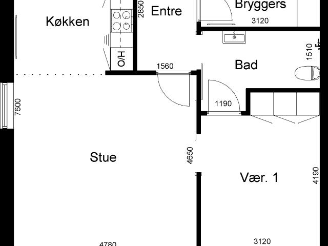 2 værelses hus i Spjald