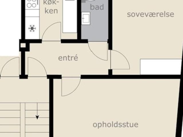 2 værelses lejlighed Vesterbrogade, 9400 Nørresundby