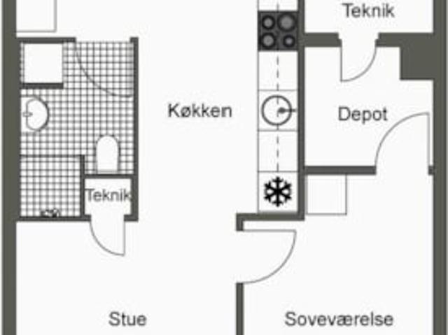 2 værelses lejlighed A. C. Meyers Vænge, 8200 Aarhus N