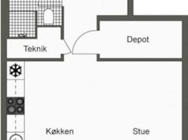 2 værelses lejlighed A. C. Meyers Vænge, 8200 Aarhus N