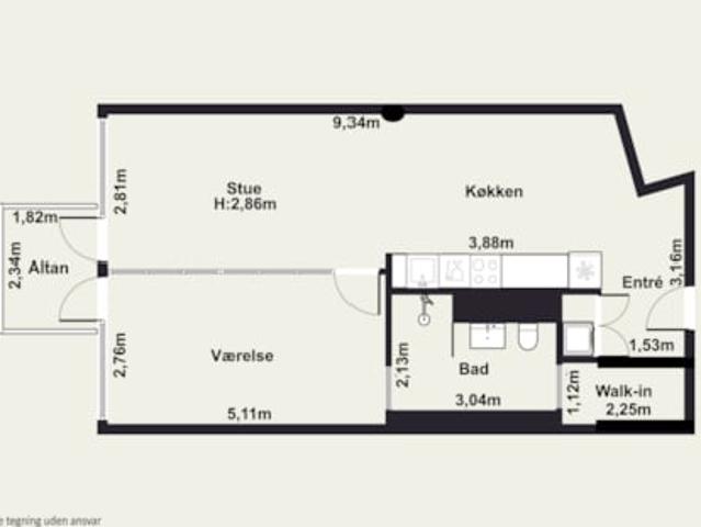 2 værelses lejlighed Islands Brygge, 2300 København S