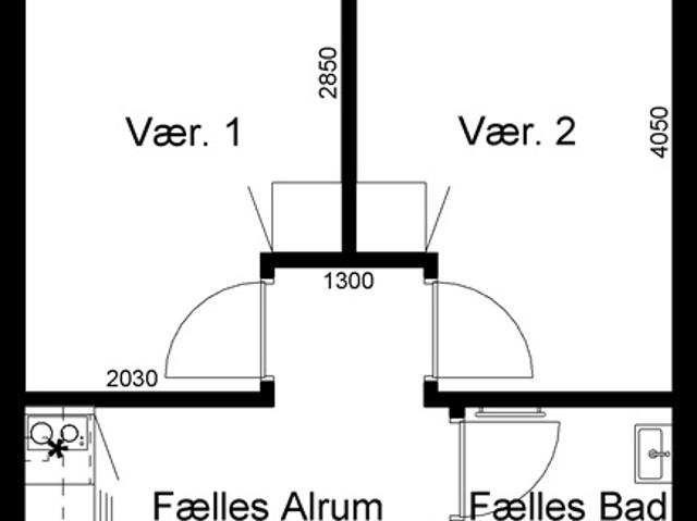 2 værelses lejlighed på 50 m2, Grenaa, Aarhus