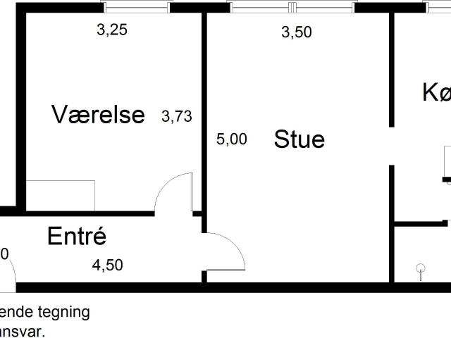 2 værelses lejlighed på 65 m²