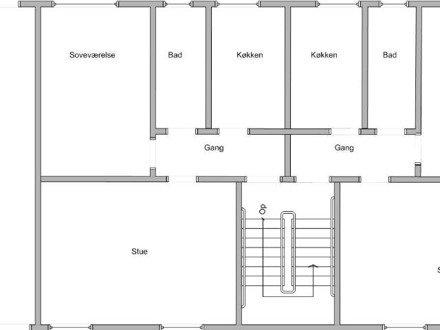 2 værelses lejlighed på 65 m²