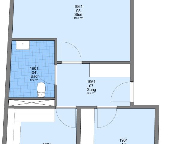 2 værelses lejlighed på 66 m²