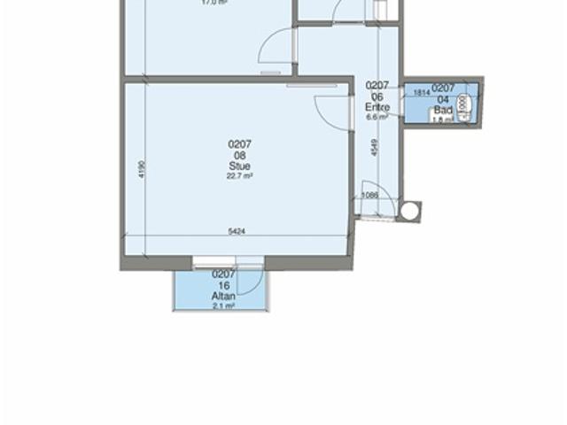 2 værelses lejlighed på 67 m2, Silkeborg, Aarhus