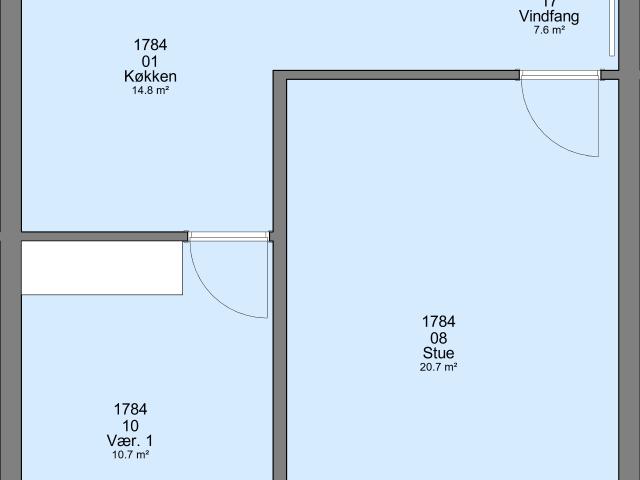 2 værelses lejlighed på 69 m²