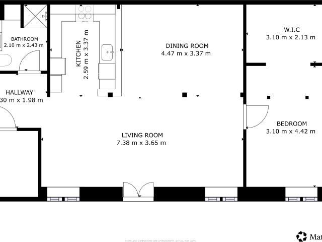 2 værelses lejlighed på 99 m²