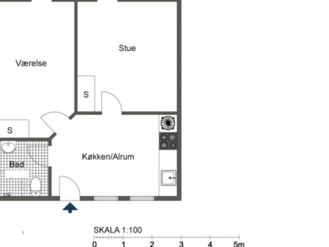 2 værelses lejlighed Rapsmarken, 5260 Odense S
