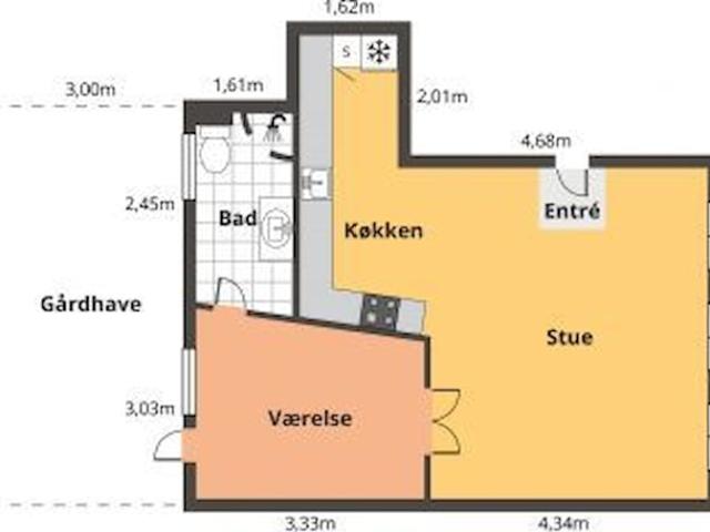 2 værelses Storegade, 6800 Varde