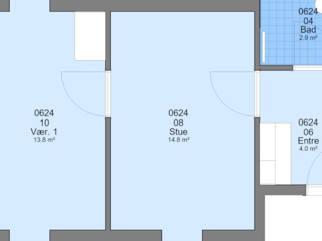 2 værelses ungdomsbolig Nybro, 6200 Aabenraa