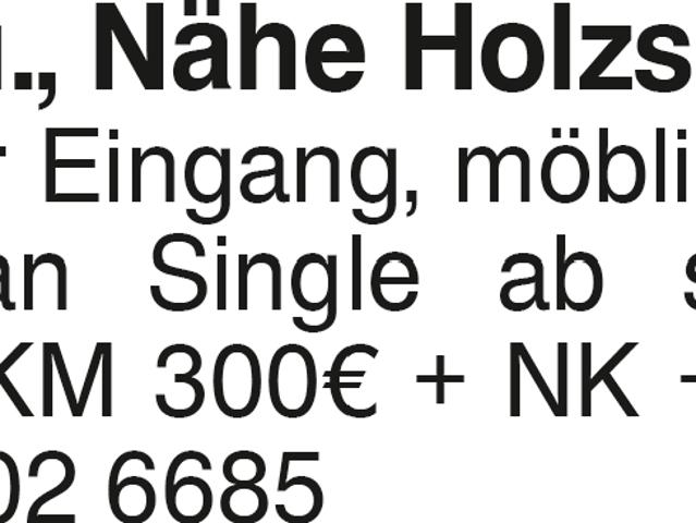 2 Zi, Nähe Holzschwang