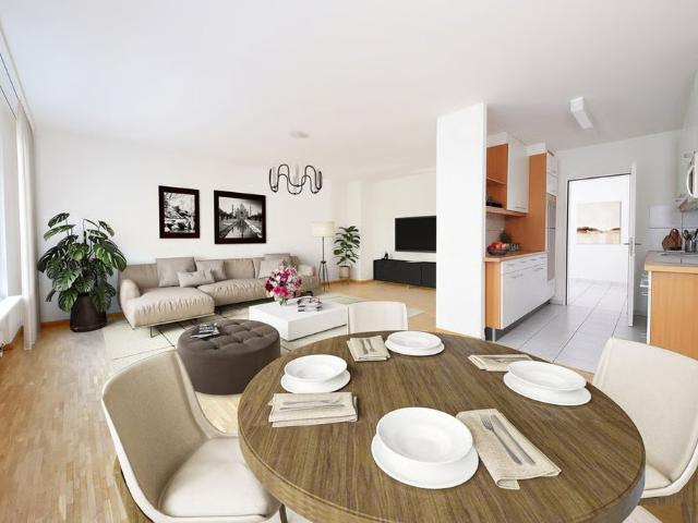 2 Zimmer, 57 m², 2. Stock