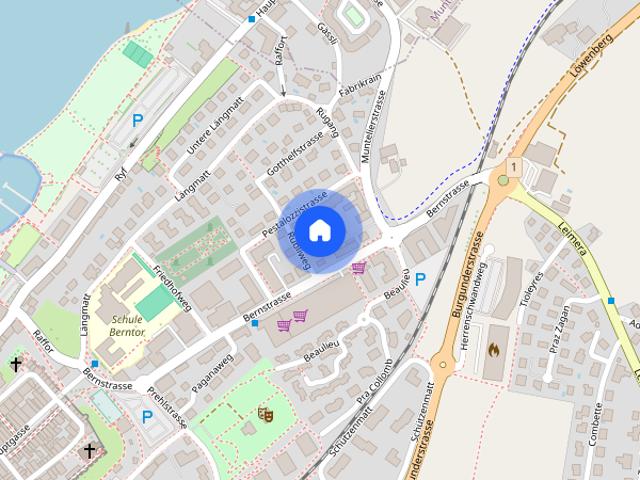 2 Zimmer, 34 m², 2. Stock