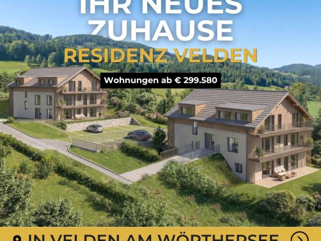 2 Zimmer Wohnung mit 32 m² Terrasse in Velden am Wörthersee Provisionsfrei