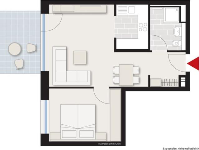 2 Zimmer Wohnung in Bad Kroz Bescheinigung zum Bezug einer preiswerten Mietwohnung erforderlich