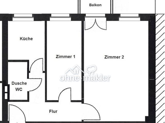 2 Zimmer Wohnung in Berlin Neukölln Neukölln mit Balkon
