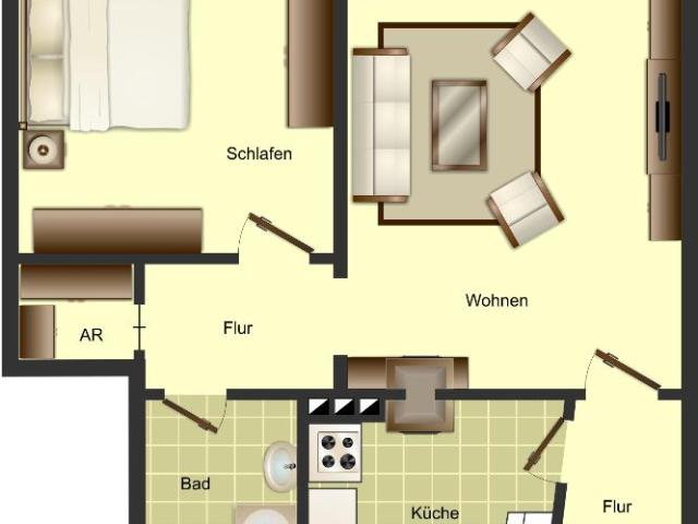2 Zimmer Wohnung in Krefeld Stadtmitte