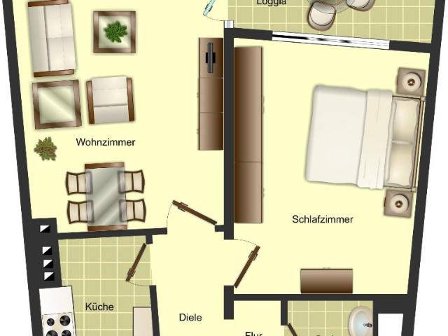 2 Zimmer Wohnung in Solingen Wald