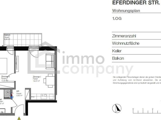 2 Zimmer Wohnung 38m². In der Gemeinde Wilhering/Linz Land nachhaltige Wertanlage mit 4 5 % Rendite oder Eigenbedarf
