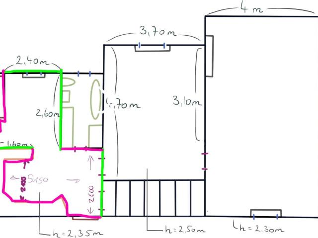 2 Zimmer Altbauwohnung mit Terrasse und Parkplätzen