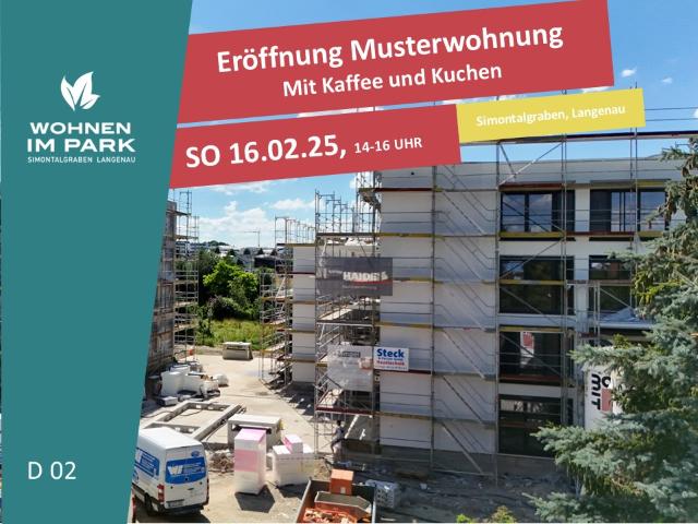 2 ZIMMER ETW MIT GARTENANTEIL WOHNEN IM PARK IN LANGENAU D02