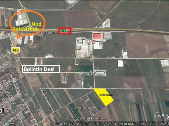 2, 2 Ha. Industrial Autostrada A1 Ciorogarla